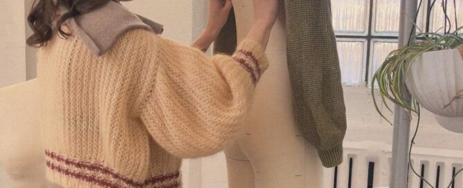 Environmental impact of natural fiber knitwear versus synthetic materials
